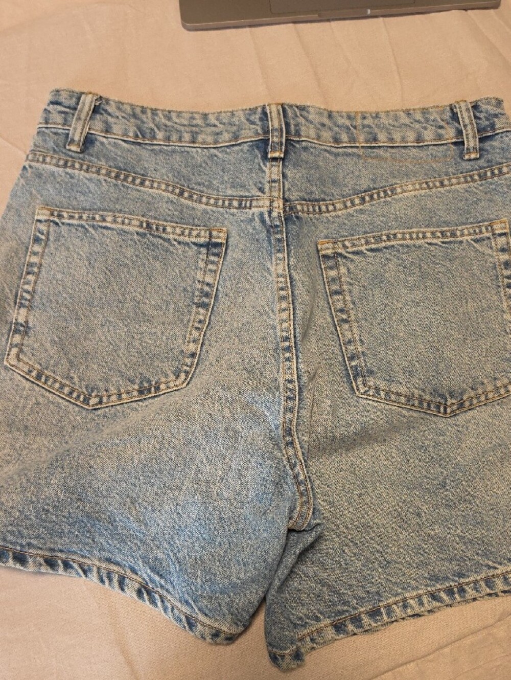 Zara Bundle Light and Dark Blue Denim Shorts - Picture 7 of 8